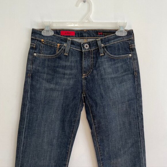 AG ADRIANO GOLDSCHMIED the Kiss Slim Straight Leg Jeans Dark Wash Low Rise Y2K - Picture 3 of 11